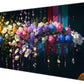 Dynippy Thin Extended Gaming Mouse Pad （31.5 * 11.8 * 0.08 inch） with Stitched Edges Large, Long XXL Keyboard and Mouse pad Desk Mat for Gaming Office & Home - Flower 32