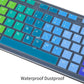 Colorful Keyboard Cover for Dell KM636 Wireless Keyboard/Dell KB216 KB216t KB216p Wired Keyboard/Dell Optiplex 5250 3050 3240 5460 7450 7050/Dell Inspiron AIO 3475/3670/3477 All-in one Desktop,Rainbow