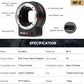 VILTROX NF-Z FTZ Lens Adapter Auto Focus Ring Mount Adapter Lens Converter Compatible for Nikon F Lens to Nikon Z Mount Camera Z5 Z50 Z6 Z6II Z7II Zfc, EXIF Transmission VR Lens Stabilization Support