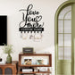 Personalized Key Holder Wall Mount, Custom Metal Key Rack Key Holder with Name, Deer Cabin Wall Keys Hanger with Hooks for Entryway, Front Door, Hallway, Kitchen, Living Room
