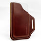 TobbinGear Leather Belt Phone Pouch, Left Handed Leather Cell Phone Holster, Universal Phone Case with Belt Loops, for Men and Women Coffee Large