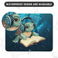 ITNRSIIET Mouse Pad with Stitched Edge Premium Textured Smooth Precise Operation Waterproof Washable Non-Slip Rubber Base Desktop Protection Mat, 10.2×8.3×0.12 inches, Pretty Turtles