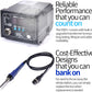 YIHUA 939D+ I Soldering Station, Upgraded, 75 Watt Equivalent with 3 Memories, °C/°F LCD display, Sleep Function, Automatic Shutdown & Brushed Aluminum Panel(Iron-burn Resistant)