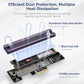 ELUTENG PCIe NVMe Adapter with Aluminum Heatsink M.2 PCIe Adapter Supports PCI-Express X1 X4 X8 X16 Slots NVMe PCIe Card Low Profile Bracket Max 4TB Support 2230 2242 2260 2280 SSD