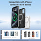 Azmuth Wireless Portable Charger with Stand, Slim 10000mAh Magnetic Power Bank for Magsafe, 22.5W Fast Charging Battery Pack with Digital Display Compatible with iPhone 16/15/14/13/12 Series