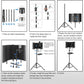 Professional Studio Recording Microphone Isolation Shield, Pop Filter,High density absorbent foam is used to filter vocal. Suitable for Blue Yeti and other condenser microphones (AO-504 With Stand)