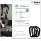 FresKaro UIAA Certified 25KN Auto Locking Climbing Carabiner Clips, Twist Lock, and Heavy Duty Carabiners for Rock Climbing, Rappelling, and Mountaineering, D Shaped