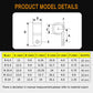 Bigtrans 300 Pcs Nylon Plastic R-Type Wire Clips with Screws 1/4" 5/16" 3/8" 1/2" 3/4" Clamps Fasteners Assortment for Cable Conduit -5 Size -White