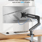 MOUNTUP Single Monitor Desk Mount for 4.4-26.5lbs, Heavy Duty Monitor Arm for 40 39 37 34 32 27inch, Full-Motion Monitors Stand, Height Adjustable Gas Spring Monitors Arm with C-Clamp＆Grommet Base