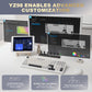 YUNZII YZ98 Gasket Mechanical Keyboard,99 Key Hot Swappable BT5.0/2.4G/USB-C Wireless NKRO 98% 1800 Layout with RGB LED Backlit for Linux/Win/Mac(Milk Switch, White)