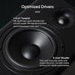 NEUMI BS5P-ARC 75-Watt Powered Bookshelf Speakers, Bluetooth, HDMI, USB, Optical, Coaxial, Remote Control, 5-Inch Woofer, 1-Inch Tweeter, Dark Wood, 1 Pair