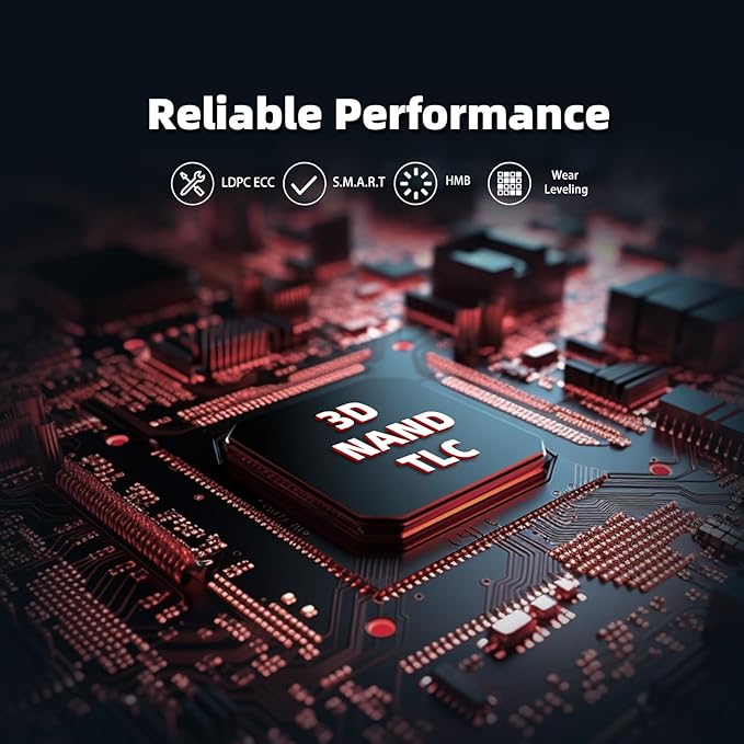 KingSpec NX Series 1TB Gen3x4 NVMe M.2 SSD, Up to 3500MB/s, 3D NAND Flash M2 2280 Internal Solid State Drive, for Desktop and Laptop