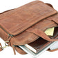 Leather briefcases Laptop Messenger Bags Best Office School College Satchel Bag for Men and Women