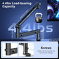 Microphone Arm,Aokeo AK-58 Desk Low Profile Adjustable Mic Boom Arm Stand,Suitable For Blue Yeti,Snowball iCE, HyperX QuadCast,SoloCast,Elgato Wave,Etc