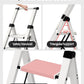 Taranta 3 Step Ladder, Lightweight Aluminum Step Stool with Convenient Handgrip, Folding Ladder with Anti-Slip Pedals, 330lbs Capacity Stepladder for Home, Office, Kitchen - White