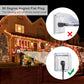 Power Cord Extension Y Splitter - 1 to 2 Way Outlet Adapter NEMA 5-15P 90-Degree Flat Plug to 2 X NEMA 5-15R with SJT 16AWG 3-Prong Cable Wire Extender Space Saver for Kitchen Home Office