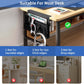 LUKETURE Desk Side Storage, No Drill Laptop Side Desk Mount, Steel Hanging Organizer, with Pegboard Accessories, Clamp on Laptop Holder for Office and Home, Fits Flat Edge Tables 0.3" to 2.8"