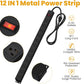 12 Outlet Long Power Strip Surge Protector with 2100 Joules, 6FT Power Cord, Wide Spaced Outlet Power Bar, Overload Protection Switch, Industrial Heavy Duty for Work Bench, Shop, Garage (Black)…