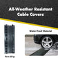 Kable Kontrol Drop Over Floor Cord Cover – 40” Inch Long 3 Channel Cable or Wire Protector – 30 Pcs Bulk Pack - Rubber Ramp for Indoor and Outdoor Use – Black