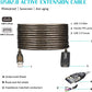 LDKCOK USB 2.0 Type A Male to A Female Active Repeater Extension Cable 30ft, High Speed 480 Mbps (30FT-10M)