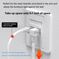 Right Angle Ethernet Extension Cable Down Angle1.5ft-White, 90 Degree CAT6 Ethernet Patch Cable RJ45 LAN Cable Extender Male to Female Connector for Router Modem Smart TV PC Computer Laptop