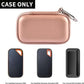 Hard Case Compatible with SanDisk Extreme PRO 500GB 1TB 2TB 4TB Portable External SSD. Carrying Travel Holder for Crucial X8 Solid State Drive (Box Only)-Rose Gold