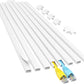 Yecaye Cord Hider, One-Cord Cable Concealer, Cord Covers for Wires on Wall, Easy Install Cable Management Kit for 2 Small Wires, Cables Raceway Home Office, W0.59in H0.4in, White