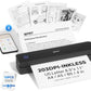iDPRT Portable Printer Wireless for Travel - 203DPI Bluetooth Mobile Printer Support for 8.5"x11" US Letter, Inkless Compatible with iOS, Android, Laptop for Office, Car and Home, School