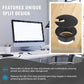 1-3/8" Black Desk Grommet with Bi-Metal Hole Saw, JTemgle Plastic Cable Hole Cover Computer Table Cord Wire Organizer Caps, Desktop Cord Management for Home Office TV Stands Tabletops, 7 Pieces