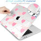 MEEgoodo Case for MacBook Pro 13 inch Case 2022 2021 2020 New A2338 M2/M1 A2251 A2289, Hard Shell with Keyboard & Camera Cover Compatible with 13 inch MacBook Pro, Watercolor Hearts & Grunge Elements