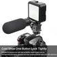 Triple Cold Shoe Mount Cold Shoe Adapter, 360 Degree Swivel Aluminum Camera Hot Shoe Extension Bracket with 3 Port Cold Shoe Mounts for Camera Cage Flash LED Light Monitor Microphone