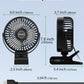 GEHEN Clip-On Fan with Sturdy Clamp, USB-Powered Fan 3-Speed, Ultra-Quiet Operation Ideal for Bedroom, Office, & Stroller