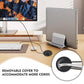 2 Pcs Desk Grommet 1.5Inch, ABS Plastic Desk Hole Cover, U-Shaped Desk Wire Hole Insert for Office Home School Computer Desk Equipment Cable Cord Organizer