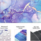 Large Mouse Pad and Keyboard Wrist Rest, Desk Pad for Keyboard and Mouse, 4-in-1 Large Gaming Mouse Pad with Wrist Support - Purple Marble