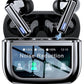 ZIUTY Wireless Earbuds Bluetooth Headphones, ANC/ENC Noise Cancelling, Ear Buds with Multifuntional Touch Screen, 40H Stereo Sound for Sports, IPX7 Clear Calls, 5 EQ for iOS Android(Black)
