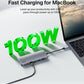 Belkin USB-C Hub, 7-in-1 Multiport Adapter - USB Docking Station with 4K HDMI, USB-C PD 3.0 Port, 2 x USB-A 3.1 Ports, SD Card & MicroSD Card Slots, & 3.5mm Audio Jack for MacBook, Air, iPad Pro, XPS