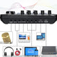 Professional Audio Mixer, SINWE Live Sound Card and Audio Interface with DJ Mixer Effects and Voice Changer,Podcast Production Studio Equipment, Prefect for Streaming/Podcasting/Gaming