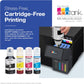 Epson EcoTank ET-2980 Wireless All-in-One Color Supertank Printer with up to 3 Years of Ink, Refillable Tanks, Perfect for Home, 15 PPM, 1.44" Color Screen, Auto 2-Sided Printing - Black