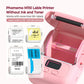 Phomemo Thermal Label Maker - M110 Barcode Label Printer Portable Bluetooth Labeler Maker Machine for for Small Business, Address, Logo, Clothing, Mailing, with 40x30mm Label, Pink