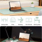 YSAGi Leather Desk Protector, Office Mat, Large Mouse Mat, Non-Slip PU Leather Blotter, Laptop Desk Pad, Waterproof Writing Pad for Office and Home (Pale Green, 35.4" x 17")