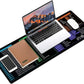 Galdas Gaming Mouse Pad XXL XL Large Long Extended Big Mousepad Non-Slip Rubber Keyboard Desk Pad with Stitched Edges for Laptop Home Office (31.5x11.8x0.08 Inch) … (Shortcut Keys Mac)