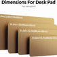 YSAGi Leather Desk Pad Protector, Office Desk Mat, Large Mouse Pad, Non-Slip PU Leather Desk Blotter, Laptop Desk Pad, Waterproof Desk Writing Pad for Office and Home (Bronze, 47.2" x 23.6")