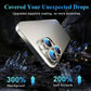 YWXTW Designed for iPhone 16 Pro/iPhone 16 Pro Max Camera Lens Protector Bling, [New Glitter Design] Individual Metal Tempered Glass Camera Cover Accessories Case Friendly (Natural Titanium)