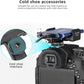 FANAUE SSD Mount Bracket SSD Holder with Cold Shoe Cable Clamp, 1.5"-2.1" for Samsung T5 T7 SSD SanDisk Compatible with BMPCC 4K /6K /6K Pro Camera Cage