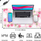 Pink Kawaii Desk Mat, Strawberry Field Desk Pad Large, Extended Mouse Pad Cute, XXL Laptop Computer Keyboard Mat Desktop Mouse Mat, Gaming Computer Pad Women Desk Decor Accessories 31.5"x15.75"