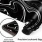 Gaming Mouse Mat Forest Background Pattern XXL XL Large Mouse Mat Long Extended Mouse Pad Desk Mat Non-Slip Rubber Mice Pads Stitched Edges Thin Pad (Wave Black)