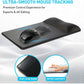 univo colors Design-Wave Wrist Rest Mouce Pad,PE Mouse Sliding Panel+Artificial Sheepskin+Memory Foam+Ergonomic+Anti-Slip Gel,Resilience Support During Work and Gaming,Mouce Accessory,Yellow