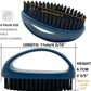 Small Scrub Brush with Nylon Bristles - Heavy Duty Cleaning Brush for Bathroom, Kitchen, Grout, Tiles - Non-Slip Teardrop Handle & Hangable Design - Deep Blue