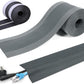 Floor Cable Covers - 10ft Oxford Fabric Cord Protector with Adhesive Hook & Loop,Waterproof Wire Storage Sleeve for Any Floor Surface,Durable Cable Management to Prevent Tripping Hazards (Gray, 10ft)