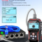 NF-8209S Network Cable Tester, RJ45 Ethernet Tester for POE/Cat5/Cat7/Cat6a/Cat6/Cat5e, Wire Mapper, Length, Open/Short, Wire Fault Locator, Ethernet LAN Network Toner Tool